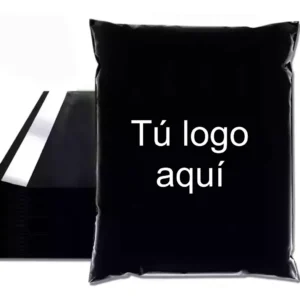bolsa ecommerce personalizada con logo negra por mayor Argentina BOLSAJET