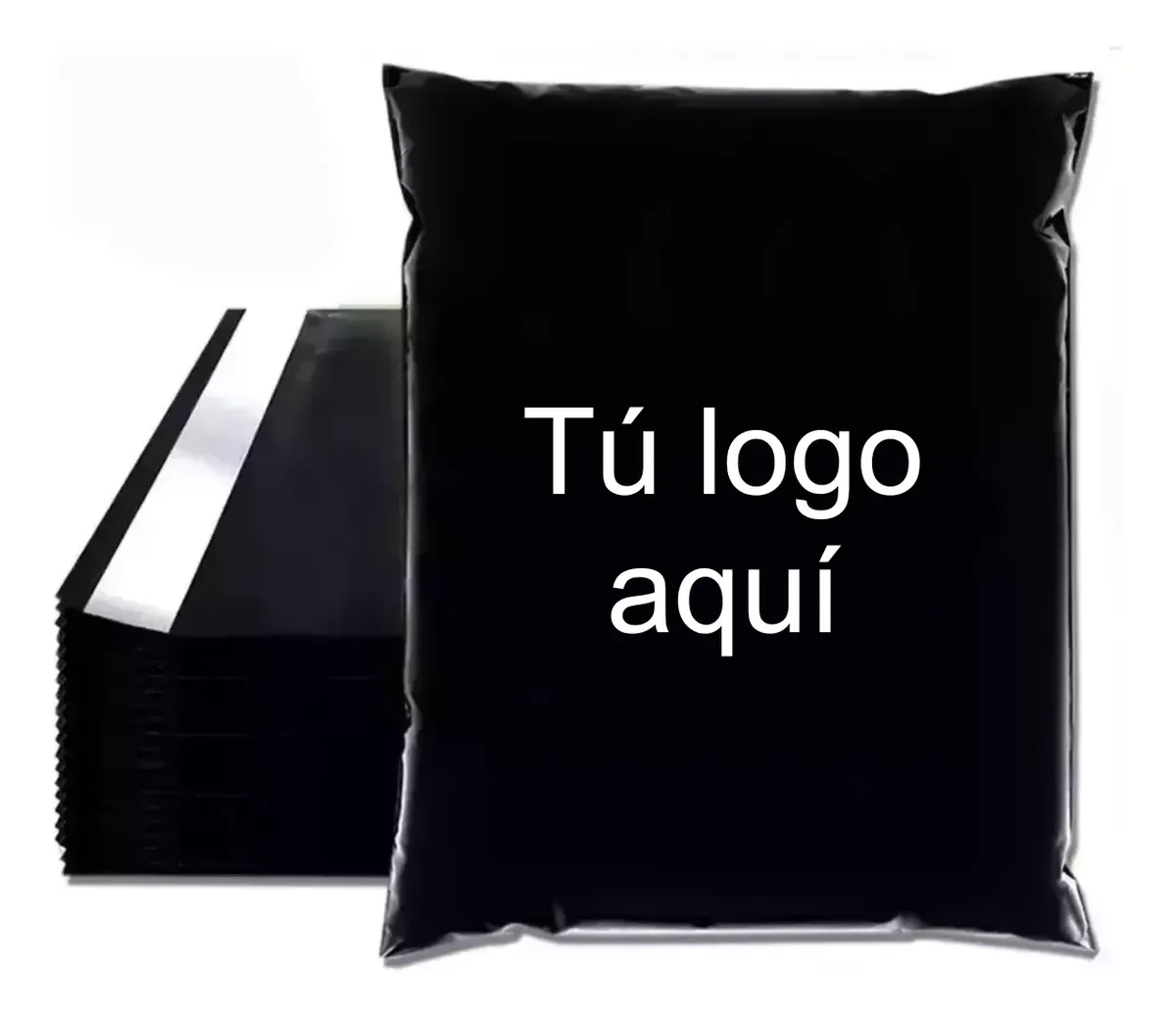 bolsa ecommerce personalizada con logo negra por mayor Argentina BOLSAJET